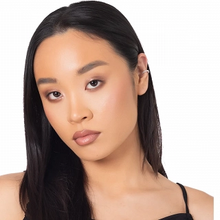 Oxzen σκουλαρίκι ασημένιο Ear Cuff με λευκά ζιργκόν