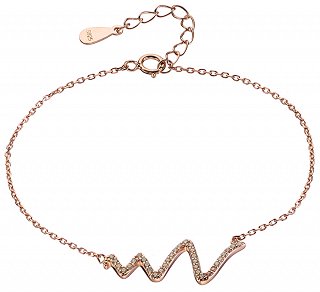 Oxzen βραχιόλι ασημένιο φίδι με πέτρες ζιργκόν