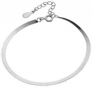 Oxzen βραχιόλι ασημένιο αλυσίδα πλατιά