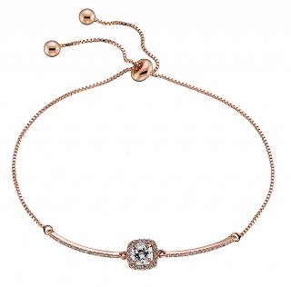 Oxzen βραχιόλι ασημένιο με λευκό ζιργκόν