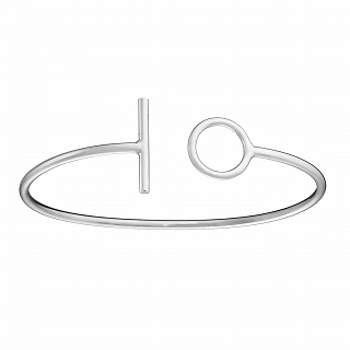 Oxzen βραχιόλι Unisex ασημένιο σταθερό βραχιόλι