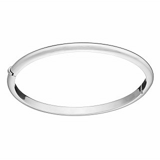 Oxzen βραχιόλι Unisex ασημένιο σταθερή χειροπέδα οβάλ 4mm