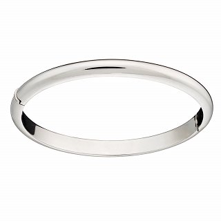 Oxzen βραχιόλι Unisex ασημένιο σταθερή χειροπέδα οβάλ 6mm