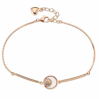 Oxzen ασημένιο βραχιόλι με φίλντισι