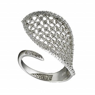 Oxzen δαχτυλίδι ασημένιο με πέτρες ζιργκόν