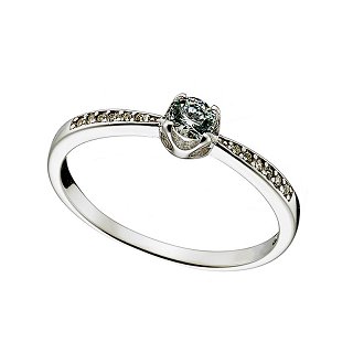 Oxzen δαχτυλίδι ασημένιο μονόπετρο με ζιργκόν