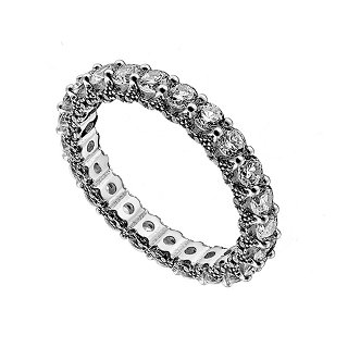 Oxzen δαχτυλίδι ασημένιο ολόβερο με μεσαία ζιργκόν