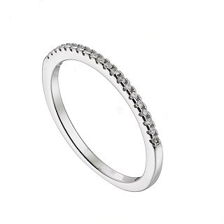 Δαχτυλίδι ασημένιο σειρέ με ζιργκόν