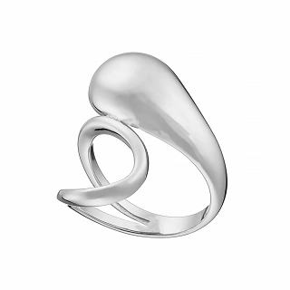 Oxzen δαχτυλίδι ασημένιο λουστρέ με ιδιαίτερο σχέδιο free size