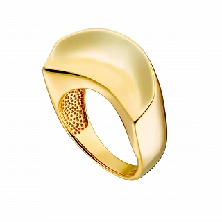 Oxzen ασημένιο δαχτυλίδι λουστρέ