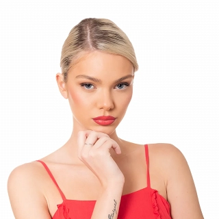 Oxzen ασημένιο δαχτυλίδι βέρα με λευκά ζιργκόν