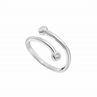 Oxzen ασημένιο δαχτυλίδι με ζιργκόν free size