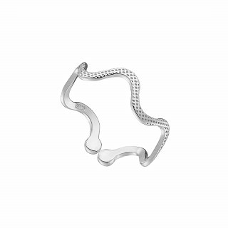 Oxzen ασημένιο δαχτυλίδι free size