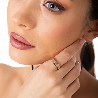 Oxzen ασημένιο δαχτυλίδι σειρέ με ζιργκόν