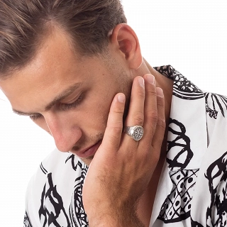 Oxzen δαχτυλίδι ανδρικό ασημένιο