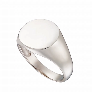 Oxzen ανδρικό δαχτυλίδι από ασήμι επιπλατινωμένο στρογγυλό λουστρέ
