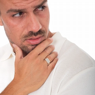 Oxzen ανδρικό δαχτυλίδι ασημένιο με γραμμές