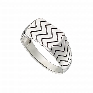 Oxzen ανδρικό δαχτυλίδι ασημένιο με γραμμές