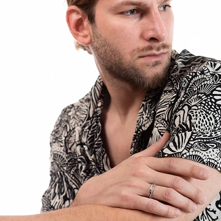 Oxzen βέρα ασημένια Unisex με πλεξούδα