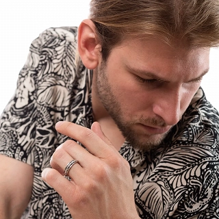 Oxzen βέρα ασημένια Unisex με πλεξούδα antistress