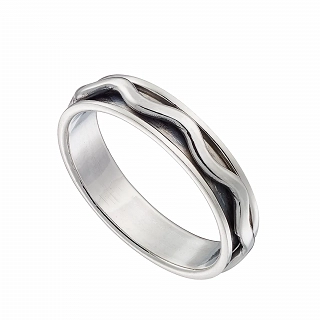 Oxzen ασημένια βέρα Unisex boho με σχέδιο