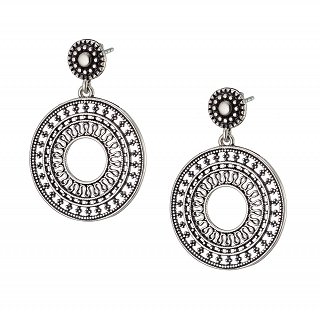 Oxzen σκουλαρίκια κρεμαστά ασημένια χειροποίητα