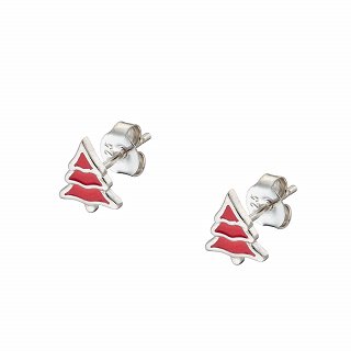 Oxzen ασημένιο σκουλαρίκι χριστουγεννιάτικο δέντρο