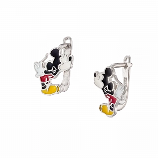 Oxzen ασημένιο παιδικό σκουλαρίκι κρικάκι με τον Mickey Mouse