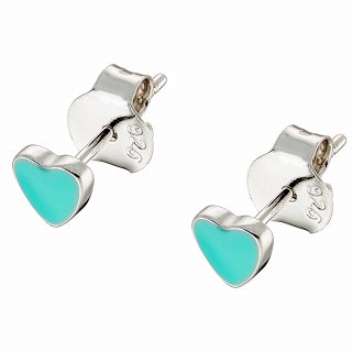 Oxzen ασημένιο παιδικό σκουλαρίκι καρδιά