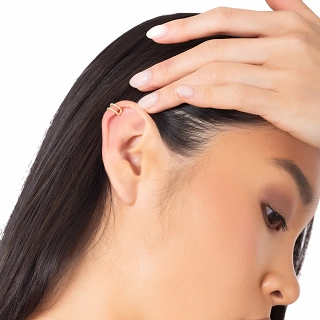 Oxzen ασημένιο σκουλαρίκι Ear Cuff