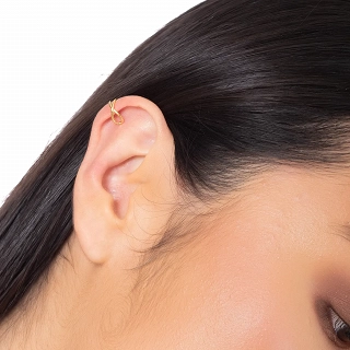 Oxzen ασημένιο σκουλαρίκι Ear Cuff