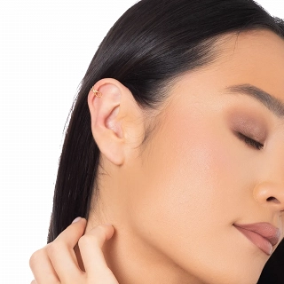 Oxzen ασημένιο σκουλαρίκι Ear Cuff