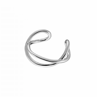 Oxzen ασημένιο σκουλαρίκι Ear Cuff