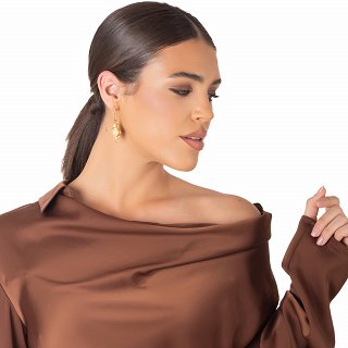 Oxzen ασημένιο σκουλαρίκι χειροποίητο με πέρλα