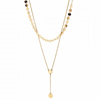 Oxzen κολιέ από ανοξείδωτο ατσάλι διπλό