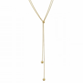 Oxzen κολιέ από ανοξείδωτο ατσάλι, διπλή γραβάτα