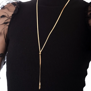 Oxzen ατσάλινο κολιέ γραβάτα