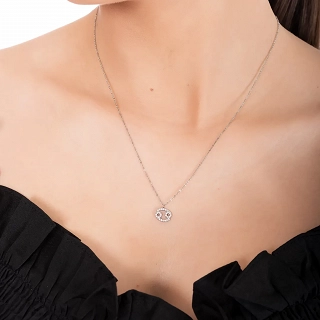 Oxzen γυναικείο κολιέ Zodiac από ανοξείδωτο ατσάλι Καρκίνος (Cancer)