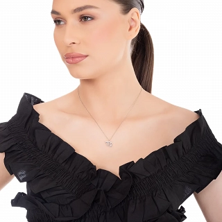 Oxzen γυναικείο κολιέ Zodiac από ανοξείδωτο ατσάλι Παρθένος (Virgo)