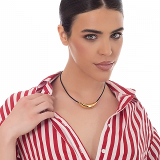 Oxzen γυναικείο κολιέ από ανοξείδωτο ατσάλι με κυλινδρικό στοιχείο