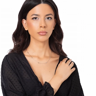 Oxzen κολιέ από ανοξείδωτο ατσάλι με καρδούλες