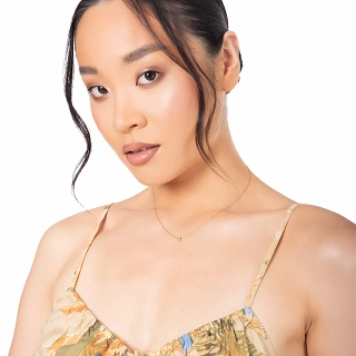 Oxzen κολιέ από ανοξείδωτο ατσάλι με λευκό ζιργκόν