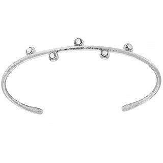 Oxzen ατσάλινο βραχιόλι σταθερό με λευκά ζιργκόν