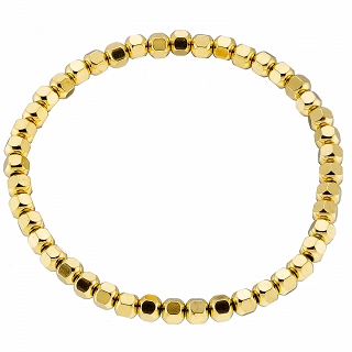 Oxzen ατσάλινο βραχιόλι ελαστικό με κύβους