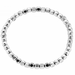 Oxzen ατσάλινο βραχιόλι ελαστικό με κύβους