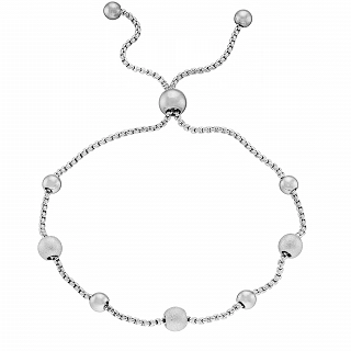 Oxzen ατσάλινο βραχιόλι με μπίλιες