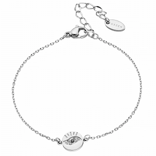 Oxzen ατσάλινο βραχιόλι με ματάκι