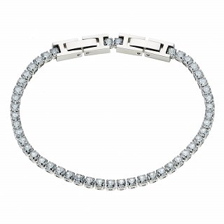 Oxzen βραχιόλι Tennis Iced Out με ζιργκόν 3mm