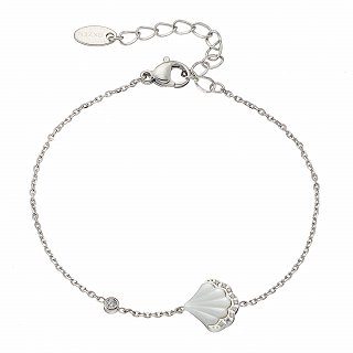 Oxzen ατσάλινο βραχιόλι με κοχύλι