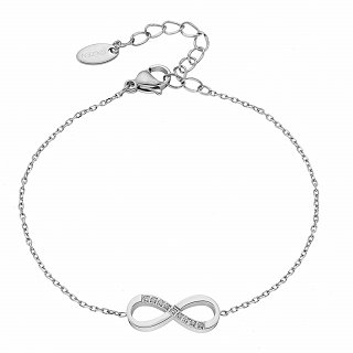 Oxzen ατσάλινο βραχιόλι με άπειρο